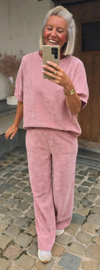 MANDI velvet set soft pink