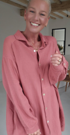 AMALFI tetra shirt dress terra