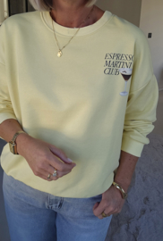 ESPRESSO MARTINI sweatshirt yellow