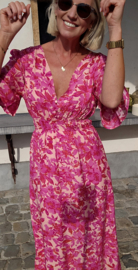 LILIA maxi dress fuschia