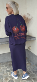 LOVELY sweatshirt skirt navy