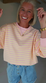 AMANDE striped sweatshirt