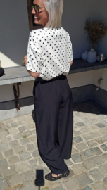 BREEZY DOTS top white