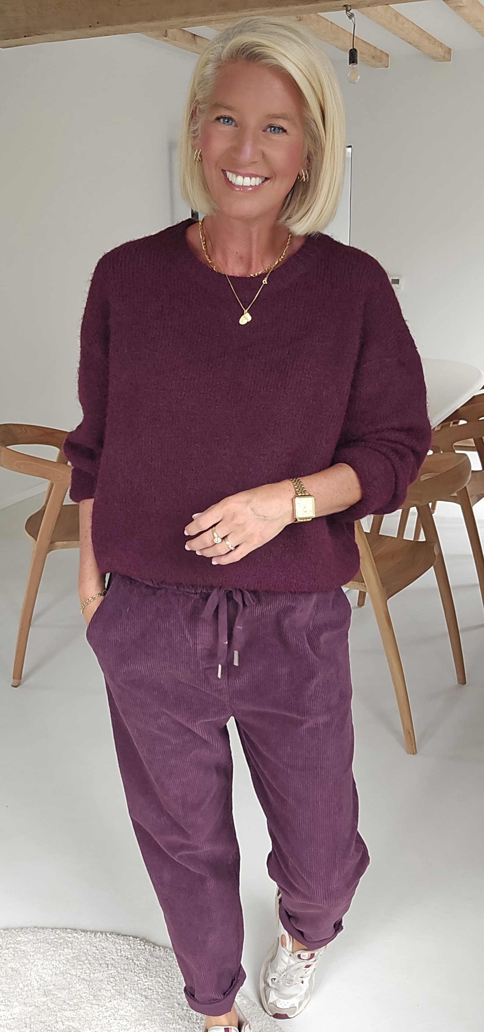 BEZIERS soft knit dark burgundy