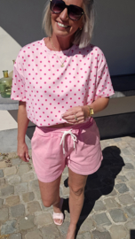BREEZY DOTS top pink