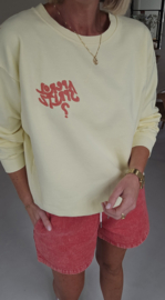 APEROL SPRITZ cotton sweatshirt yellow