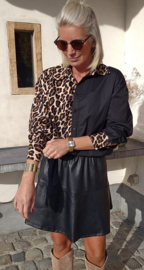 PAM pu skirt black