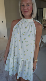 BABYDOLL cotton dress citron