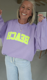BEACH sweatshirt lilac