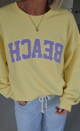 BEACH sweatshirt yellow