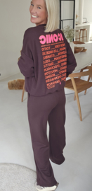 ICONIC sweatshirt chocolat