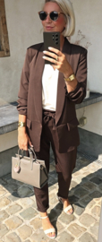 BUYorCRY suit dark chocolate