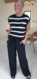 CHRIS knit top black