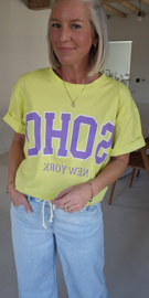 SOHO cotton T-shirt soft yellow