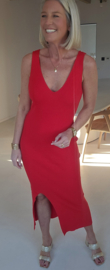 COLIA knit dress red