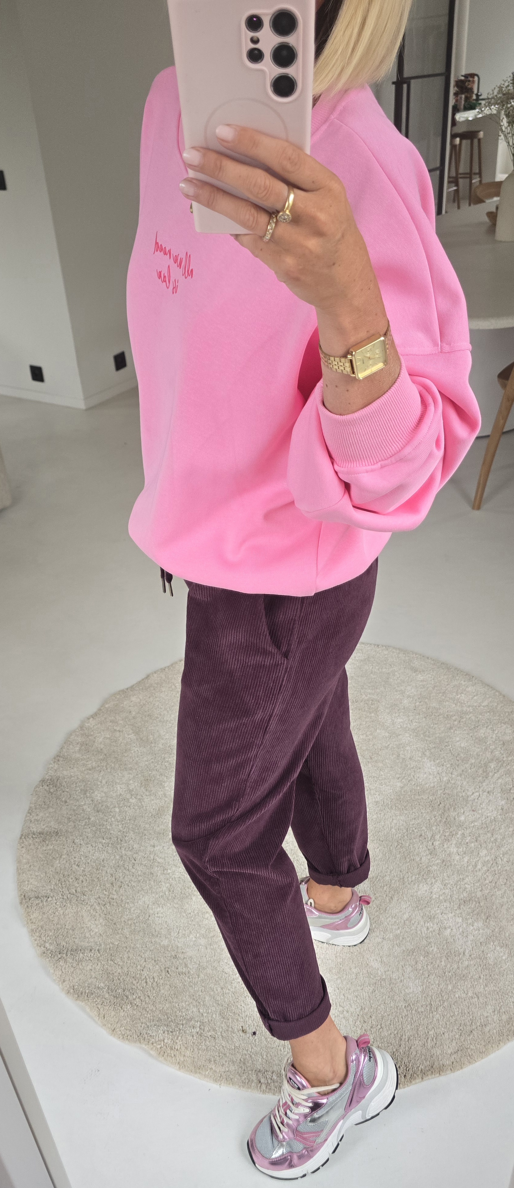AMTE corduroy jogger pants fig