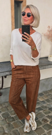 VALI loose cotton pants camel
