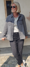 USHI jeans shirt grey