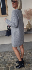 MANDINE midi knit dress melêe grey