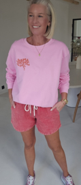 APEROL SPRITZ cotton sweatshirt pink