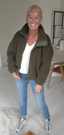 FARA teddy coat khaki