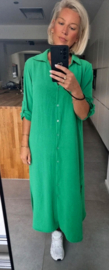 RHEA maxi shirt dress  green