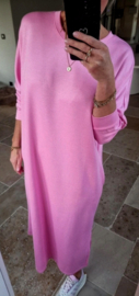 CELIA maxi sweatshirt dress pink