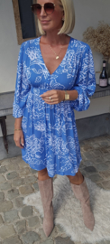 CERINNE viscose dress blue