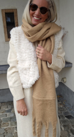 AUTUMN LOVE supersoft scarf camel