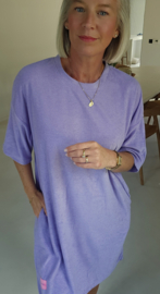 ADELINE midi terry dress lilac