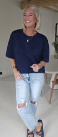 STANNIE short-sleeved sweatshirt navy