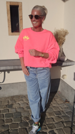 SOHO sweatshirt neon coral
