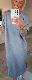 CELIA maxi sweatshirt dress grey