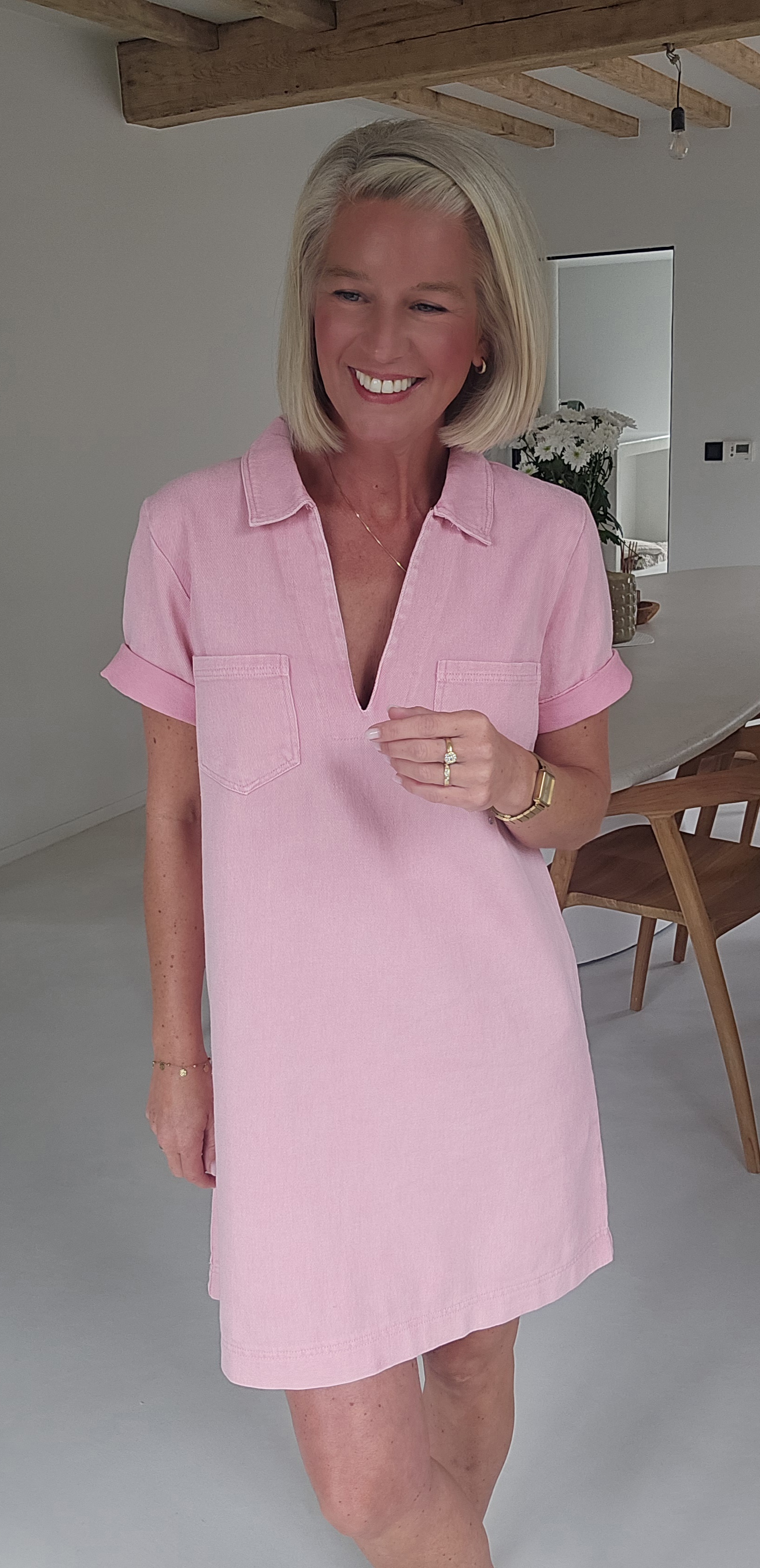 THE PERFECT JEANS 2 dress soft pink