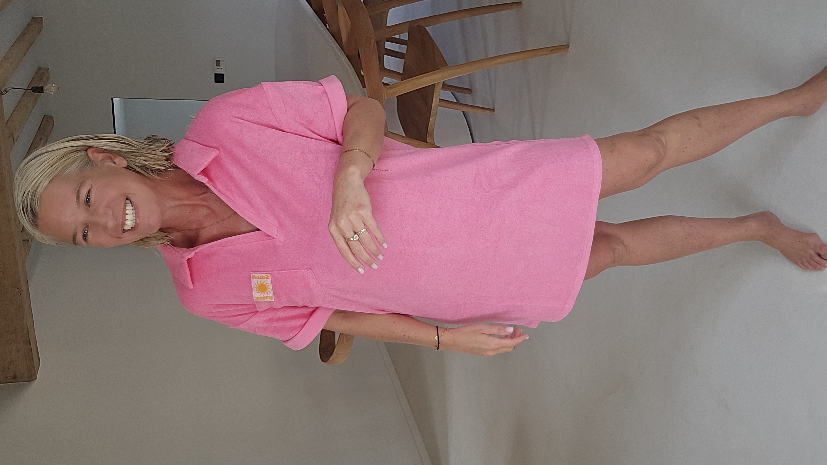 SISI terry dress pink