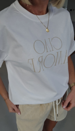 CIAO AMORE cotton T-shirt