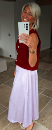 RUBI sleeveless knit cardigan burgundy