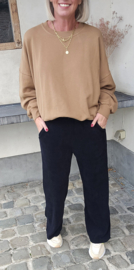 POCKET sweatshirt camel