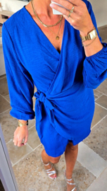 BIBI wrap dress kobalt blue