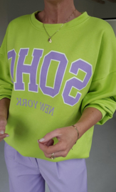 SOHO cotton sweatshirt lime