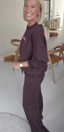 ICONIC sweatshirt chocolat