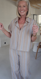ELIZA striped set camel