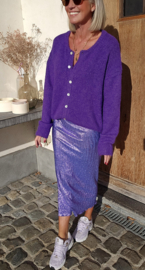 FEBE glitter skirt skirt violet