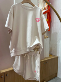 LA jogger set beige