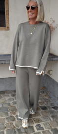 AURORA knit set soft khaki