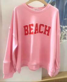 BEACH sweatshirt soft pink