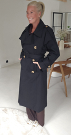 KAROLINA trench coat black