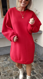 DJOELI sweatshirt fleece dress red