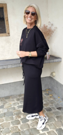 LOVELY sweatshirt skirt black