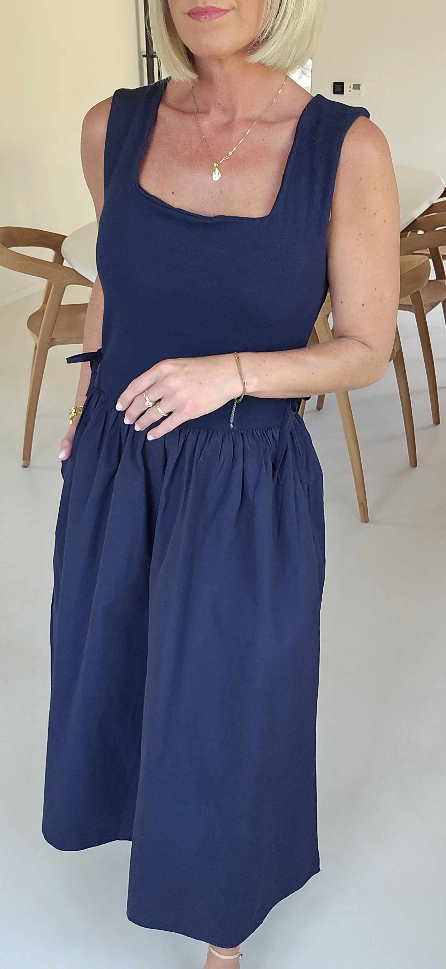 MINKA maxi dress navy
